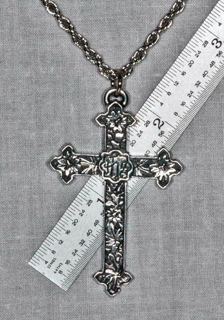 Budded Cross - Pewter